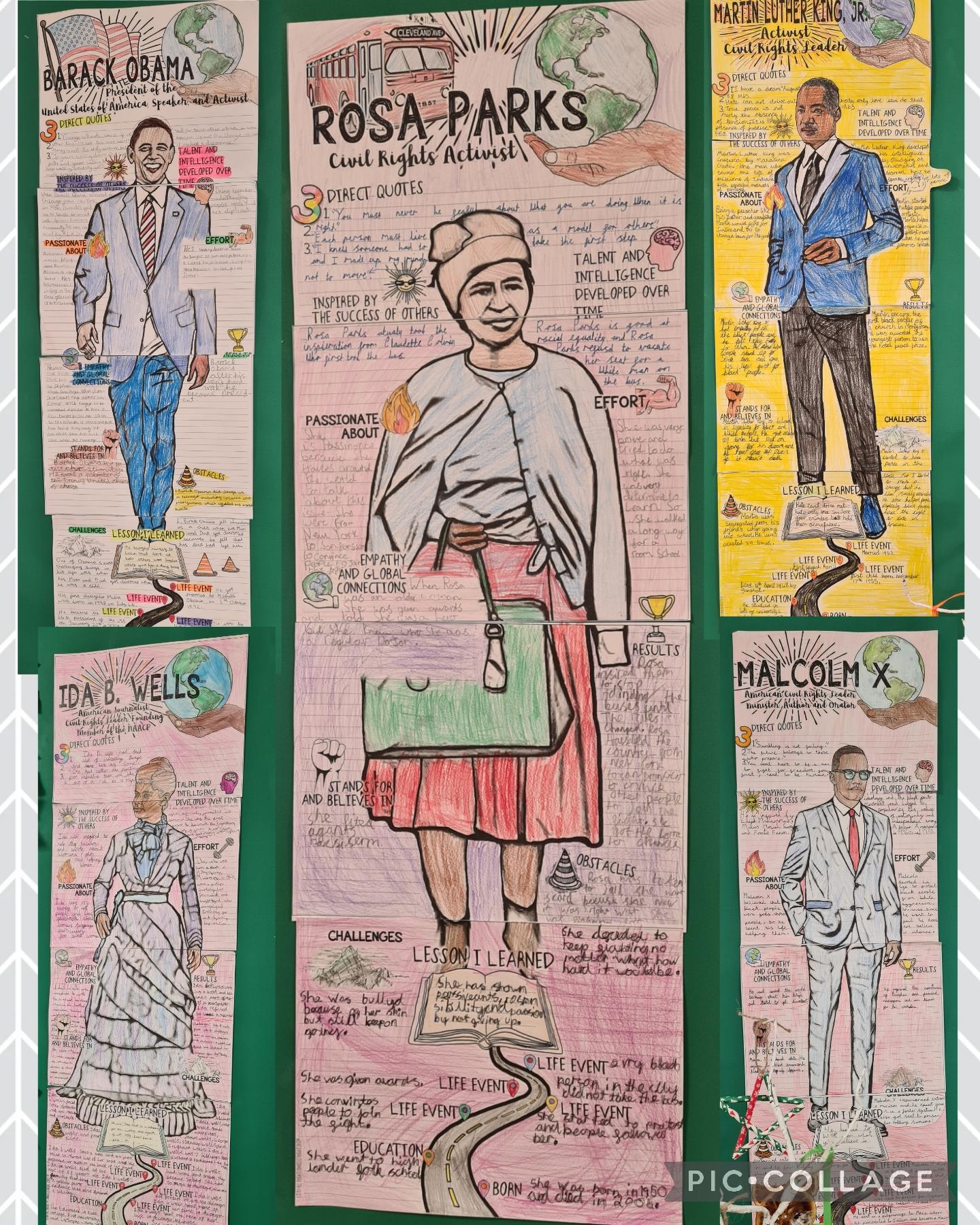Learning about important people in Black History month